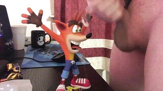 Crash gets a face full!