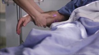 Nurse Casey Kisses Takes Care Of Her Patient