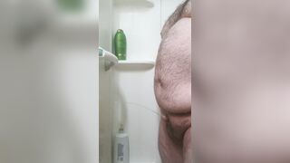 Lil dick shower piss