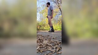 Touching myself in the park