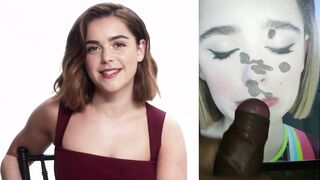 Kiernan shipka reacting to my cum tributes