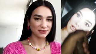 Dua lipa reaction to my cum tribute live.