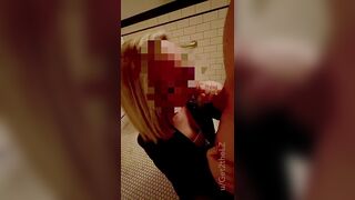 My first time sucking cock in a bar’s bathroom (OC)