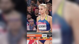 Ukrainian track and field athlete Yuliia Levchenko