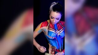 Captain Marvel [Bodypaint] by mcroft07