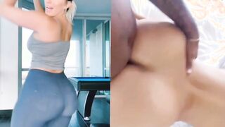 Blonde with perfect thick ass backshots ????????????????