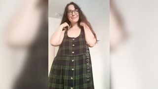 What my thick flannel dress hides