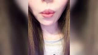 Cum on her Asian Lips as she says, ''I Want You''