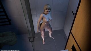 KittyMocap - Orgasm in the Shower. FREE Scene by a REAL girl.