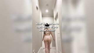 [M/S] Making Mom Twerk Her Big Phat Ass in The Hallway