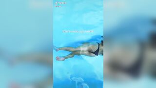 Lea in the pool